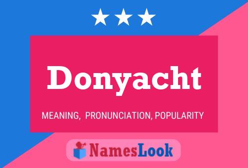 Donyacht Name Poster