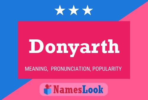 Donyarth Name Poster