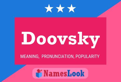 Doovsky Name Poster