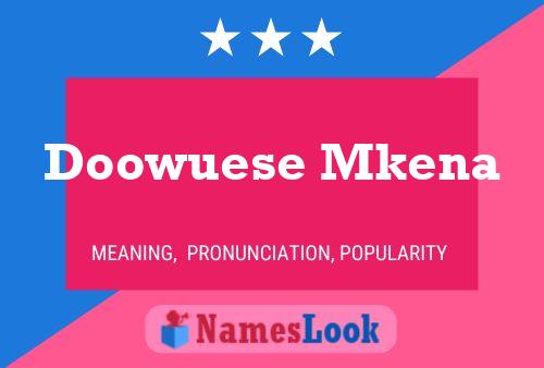 Doowuese Mkena Name Poster