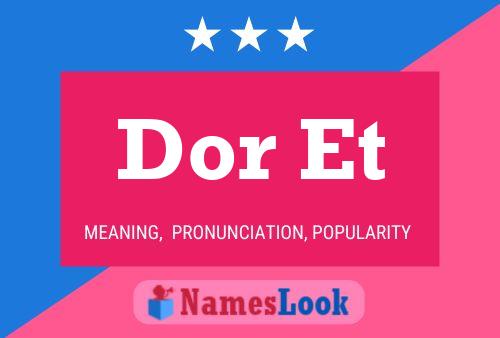 Dor Et Name Poster