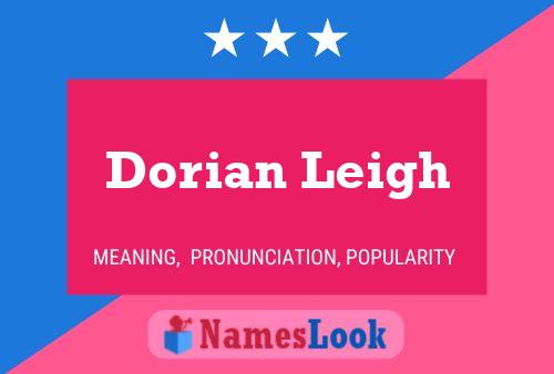 Dorian Leigh Name Poster