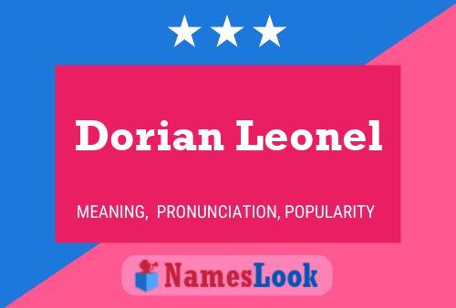 Dorian Leonel Name Poster