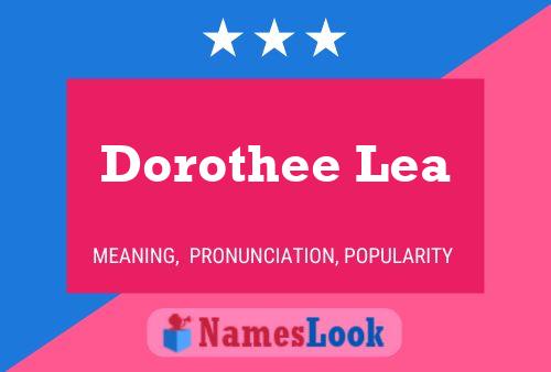 Dorothee Lea Name Poster