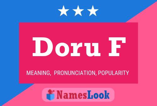 Doru F Name Poster