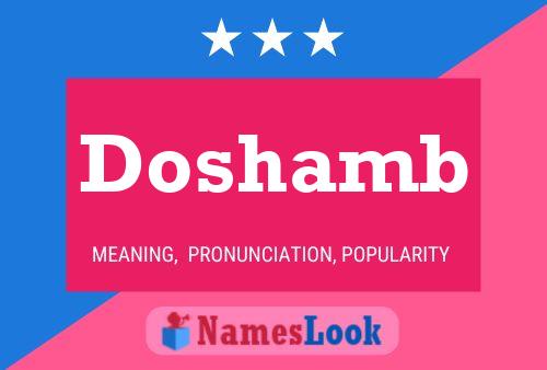 Doshamb Name Poster