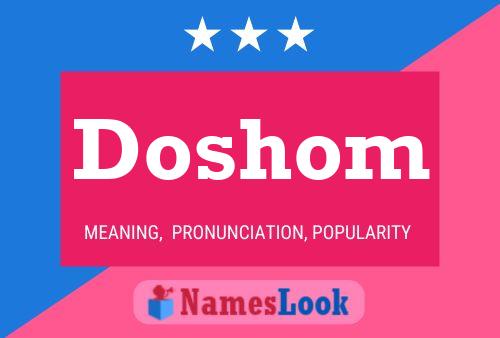 Doshom Name Poster