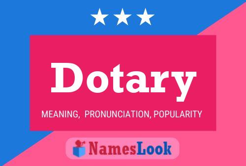 Dotary Name Poster