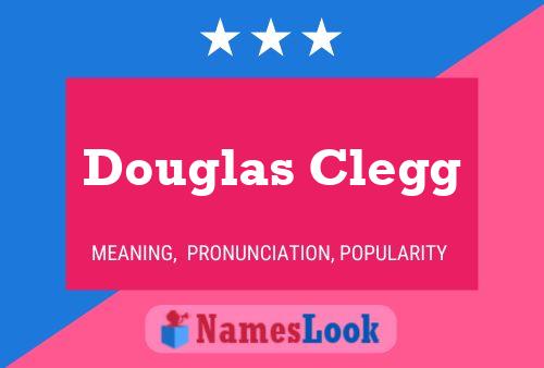 Douglas Clegg Name Poster