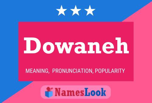 Dowaneh Name Poster