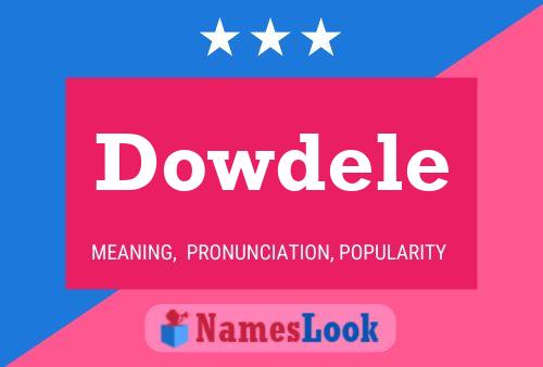 Dowdele Name Poster