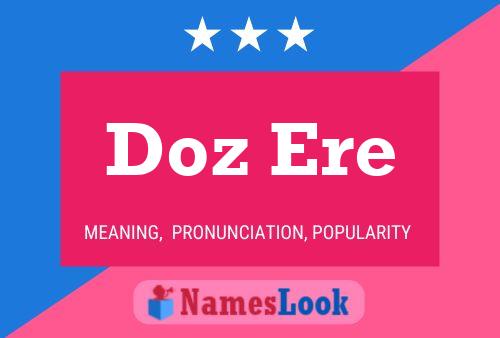 Doz Ere Name Poster