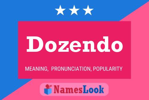 Dozendo Name Poster