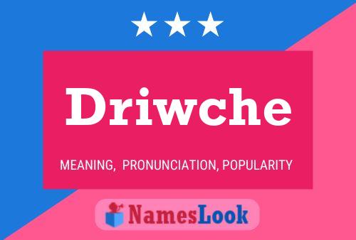 Driwche Name Poster