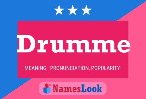 Drumme Name Poster