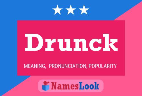 Drunck Name Poster