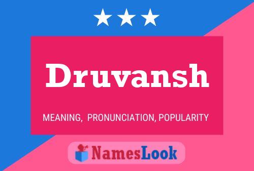 Druvansh Name Poster