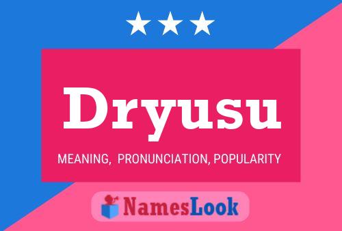 Dryusu Name Poster