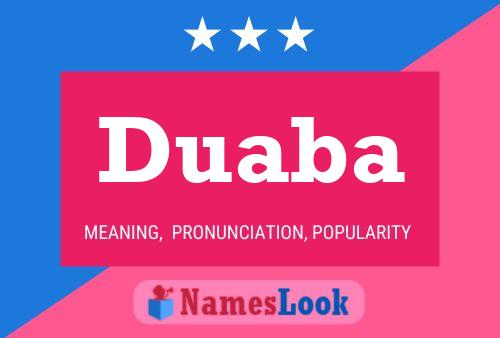 Duaba Name Poster