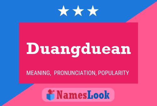 Duangduean Name Poster