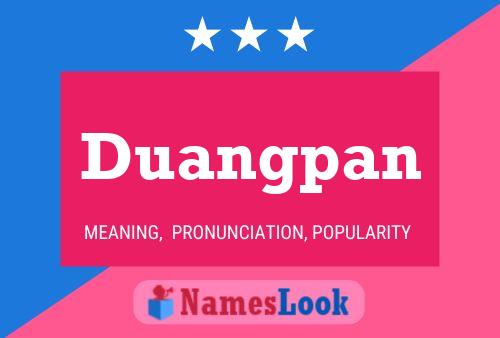 Duangpan Name Poster