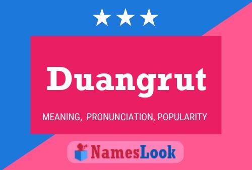 Duangrut Name Poster