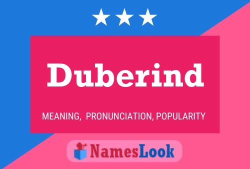 Duberind Name Poster