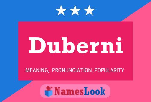 Duberni Name Poster