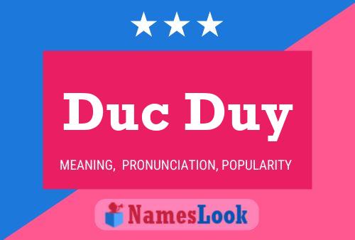 Duc Duy Name Poster