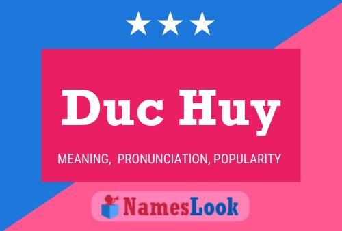 Duc Huy Name Poster