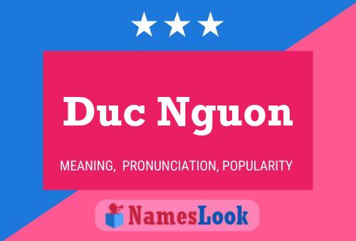 Duc Nguon Name Poster