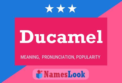 Ducamel Name Poster