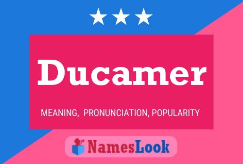 Ducamer Name Poster