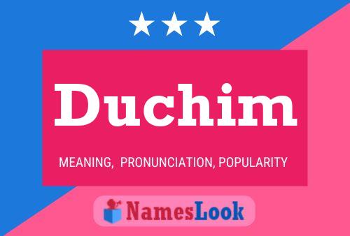 Duchim Name Poster