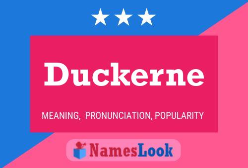 Duckerne Name Poster