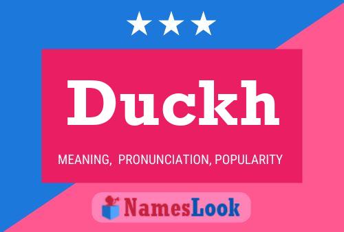 Duckh Name Poster