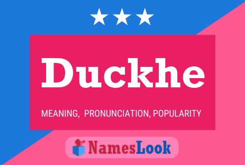 Duckhe Name Poster