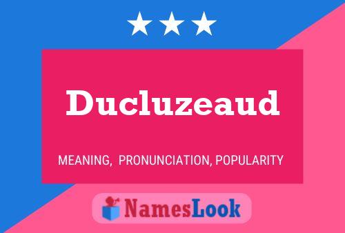 Ducluzeaud Name Poster