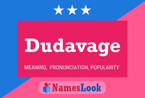 Dudavage Name Poster