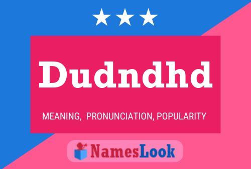 Dudndhd Name Poster