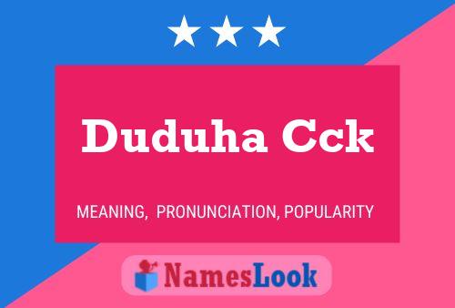 Duduha Cck Name Poster