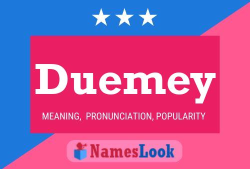 Duemey Name Poster