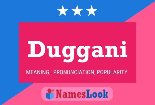 Duggani Name Poster