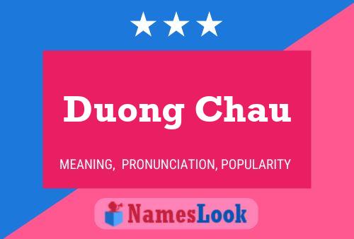 Duong Chau Name Poster