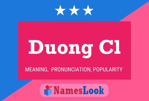 Duong Cl Name Poster