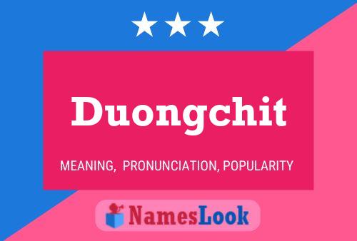 Duongchit Name Poster