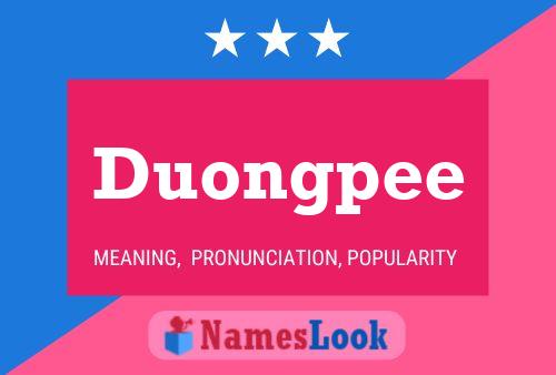 Duongpee Name Poster