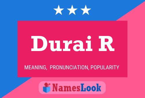 Durai R Name Poster