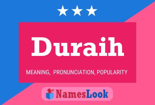 Duraih Name Poster