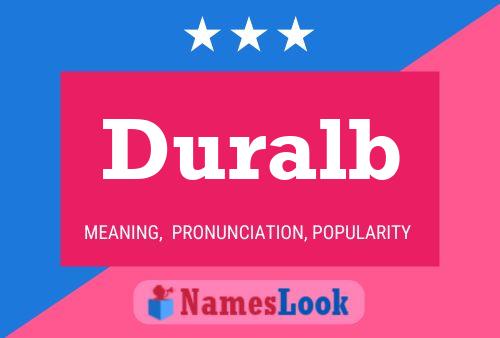 Duralb Name Poster